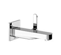 KEUCO IXMO Flat Mitigeur monocommandé encastré pour lavabo, 165mm, rosace carrée, 59516010302, Couleur: Chromé