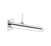 KEUCO IXMO Pure Mitigeur monocommandé pour lavabo encastré, 243mm, rosace carrée, 59516012102, Couleur: Chromé