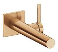 Mitigeur Lavabo Mural Keuco IXMO Monocommande, Carré, 265 mm Bronze Brossé