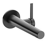 Keuco IXMO 59516, Set de finition pour mitigeur de lavabo, 187mm, pour encastrement, rosace ronde, Coloris: Chrome noir brossÃ© - 59516130101