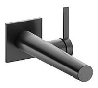 Mitigeur Lavabo Mural Keuco IXMO Monocommande, Carré, 187 mm Chrome Noir Brossé