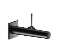KEUCO IXMO Pure Mitigeur monocommandé encastré pour lavabo, 165mm, rosace carrée, 59516370102, Couleur: Noir Mat