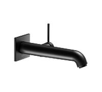 KEUCO IXMO Soft Mitigeur monocommandé pour lavabo encastré, 225mm, rosace carrée, 59516371202, Couleur: Noir Mat