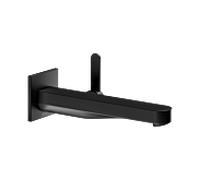 KEUCO IXMO Flat Mitigeur monocommandé encastré pour lavabo, 225mm, rosace carrée, 59516371302, Couleur: Noir Mat