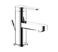 Keuco IXMO Mitigeur lavabo monocommande plat 59504013000 saillie 89mm, avec garniture de vidage , chromé