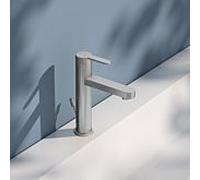 KEUCO IXMO Mitigeur monocommande de lavabo plat 59501213001 avec tirette garniture de vidange , finition inox
