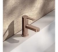 KEUCO IXMO Flat Mitigeur monocommandé pour lavabo 60, sans vidage à tirette, saillie 89mm, 59504293100, Couleur: rouge or brossÃ©