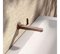 KEUCO IXMO Flat Mitigeur monocommandé encastré pour lavabo, 225mm, rosace ronde, 59516291301, Couleur: rouge or brossÃ©