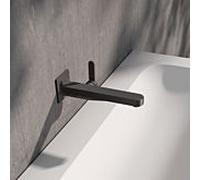 KEUCO IXMO Mitigeur monocommande de lavabo plat 59516351302 à encastrer, saillie 22,5 cm, carré, noir titane brossé
