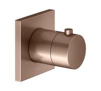 KEUCO IXMO Mitigeur thermostatique encastré, rosace carrée, 59553290002, Couleur: rouge or brossÃ©