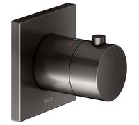 KEUCO IXMO Mitigeur thermostatique encastré, rosace carrée, 59553350002, Couleur: noir titane brossé