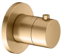 KEUCO IXMO Mitigeur thermostatique encastré, rosace ronde, 59553250001, Couleur: Laiton brossé