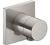 Robinet Keuco IXMO 59556, inverseur 2 voies avec raccord de flexible encastrÃ©, rosace carrÃ©e, poignÃ©e Pure, sans arrÃªt, Coloris: Finition en acier inoxydable - 59556070102