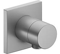 Robinet Keuco IXMO 59556, inverseur 2 voies avec raccord de flexible encastrÃ©, rosace carrÃ©e, poignÃ©e Pure, sans arrÃªt, Coloris: finition aluminium - 59556170102