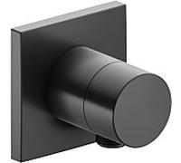 Robinet Keuco IXMO 59548, inverseur 3 voies avec raccord de flexible encastrÃ©, rosace carrÃ©e, poignÃ©e Pure, sans robinet darrÃªt, Coloris: Chrome noir brossÃ© - 59548130102