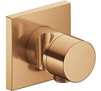 Keuco IXMO Pure inverseur 2 voies 59556030202 installation encastrée, carré, raccord de tuyau et support de douche, bronze brossé