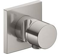 Robinet Keuco IXMO 59556, inverseur 2 voies avec raccord de flexible et support de douche, encastrÃ©, poignÃ©e Pure, sans fonction darrÃªt, Coloris: Finition en acier inoxydable - 59556070202