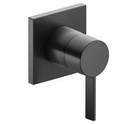 KEUCO IXMO Pure Mitigeur monocommandé encastré, rosace carrée, 59551139502, Couleur: Chrome noir brossé