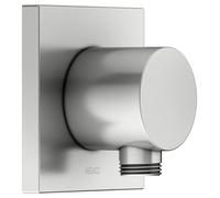 KEUCO IXMO raccord de tuyau, forme de rosace carrée, 59547210002, Couleur: acier inoxydable