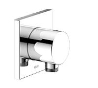 KEUCO Raccord flexible IXMO 59547010002 DN15 avec rosace carrée chromé