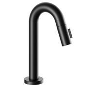 KEUCO IXMO robinet au sol 110, saillie 100mm, sans tirette, 59508372101, Couleur: Noir Mat