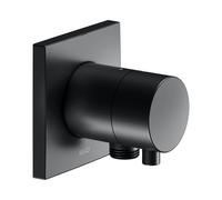 KEUCO Robinet d'arrêt encastré IXMO 1 consommateur poignée Comfort rosace carrée Noir mat