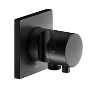 KEUCO Robinet d'arrêt et inverseur 59557371202 - à encastrer 2 voies, support de douche, noir mat