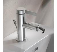 KEUCO Mitigeur monocommandé IXMO Pure pour bidet, vidage à tirette, saillie 110 mm, chromé