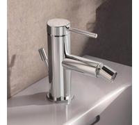 KEUCO Mitigeur monocommandé IXMO Soft pour bidet – vidage à tirette, saillie 110 mm, Chromé