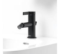 Keuco Ixmo Bidet mitigeur monocommande 59509371000 projection 110mm, avec garniture de vidage , noir mat