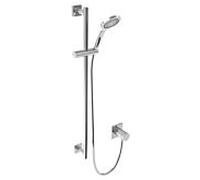 Keuco Ixmo set de douche 15 59609010002 avec thermostatique, rosace carrée, chromé