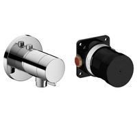 Keuco Ixmo solo set de finition 59554010021 chrome, raccord thermostatique, raccord de tuyau, rond