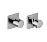 Keuco IXMO set thermostat Keuco set de IXMO , vanne de dérivation, raccord de tuyau, carré