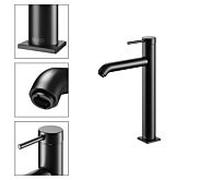 KEUCO Mitigeur lavabo IXMO Soft 210 Black Selection 59510372100 sans garniture de vidange noir