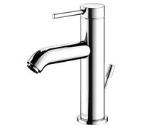 KEUCO IXMO Soft Mitigeur monocommandé pour lavabo 100, avec vidage à tirette, saillie 114mm, 59502012000, Couleur: Chromé