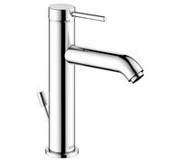 KEUCO IXMO Soft Mitigeur monocommandé pour lavabo 130, avec vidage à tirette, saillie 129mm, 59501012001, Couleur: Chromé