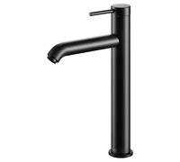 KEUCO IXMO Soft Mitigeur monocommandé pour lavabo 210, sans vidage à tirette, saillie 164mm, 59510372100, Couleur: Noir Mat