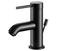 KEUCO IXMO Soft Mitigeur monocommandé pour lavabo 60, avec vidage à tirette, saillie 94mm, 59504372000, Couleur: Noir Mat
