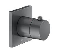 Keuco IXMO thermostat de douche 59553130002 installation encastrée, carré, chrome noir brossé