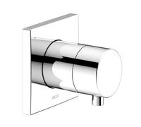 KEUCO IXMO Vanne d'arrêt encastrée pour 1 consommateur avec poignée Comfort, rosace carrée, 59541011002, Couleur: Chromé