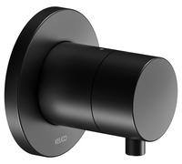 KEUCO IXMO Vanne d'arrêt encastrée pour 1 consommateur avec poignée Comfort, rosace ronde, 59541371001, Couleur: Noir Mat