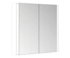 Keuco Keuco Armoire à miroir 2 portes Somaris 80x71x12,7 cm, blanc mat, en applique, miroir H-L Quantité:1