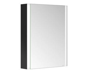 Keuco Keuco Armoire miroir 1 porte Somaris 65x73x13cm, en applique, raccord gauche, noir mat Quantité:1