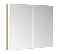 Keuco Keuco Armoire miroir 2 portes Somaris 100x71x11,5cm, décor œuf clair, encastrable mural Quantité:1