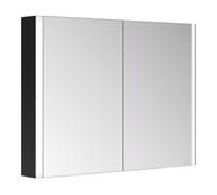 Keuco Keuco Armoire miroir 2 portes Somaris 100x71x12,7 cm, noir mat, applique murale Quantité:1