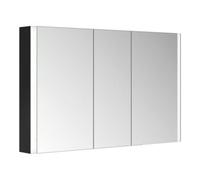 Keuco Keuco Armoire miroir 3 portes Somaris 120x71x12,7 cm, applique murale, noir mat Quantité:1