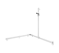 Keuco Keuco AXESS Barre de douche AL si-el/vc, 1150/1150 mm, avec support, droite AF Quantité:1