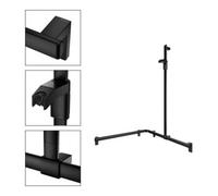 Keuco Keuco AXESS Barre de douche noire, 850/850 mm, avec support, version droite Quantité:1