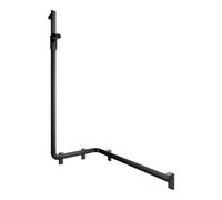 Keuco Keuco AXESS Barre de douche noire mat, 850 mm, avec barre de douche, version gauche Quantité:1