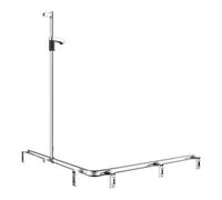 Keuco Keuco AXESS vc Barre de douche, 1150/1150 mm, avec barre de douche, version droite Quantité:1
